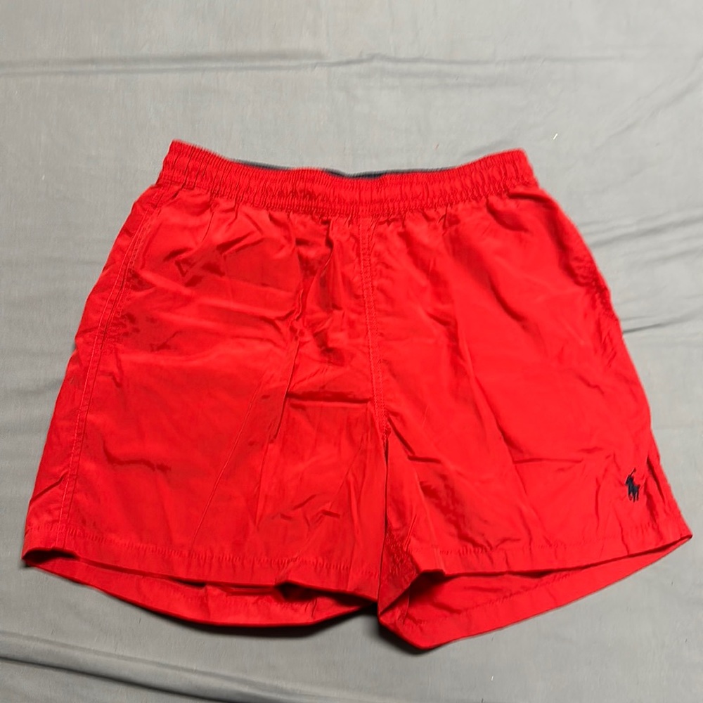 Polo Ralph Lauren men’s Medium Red lined Swim Trunks